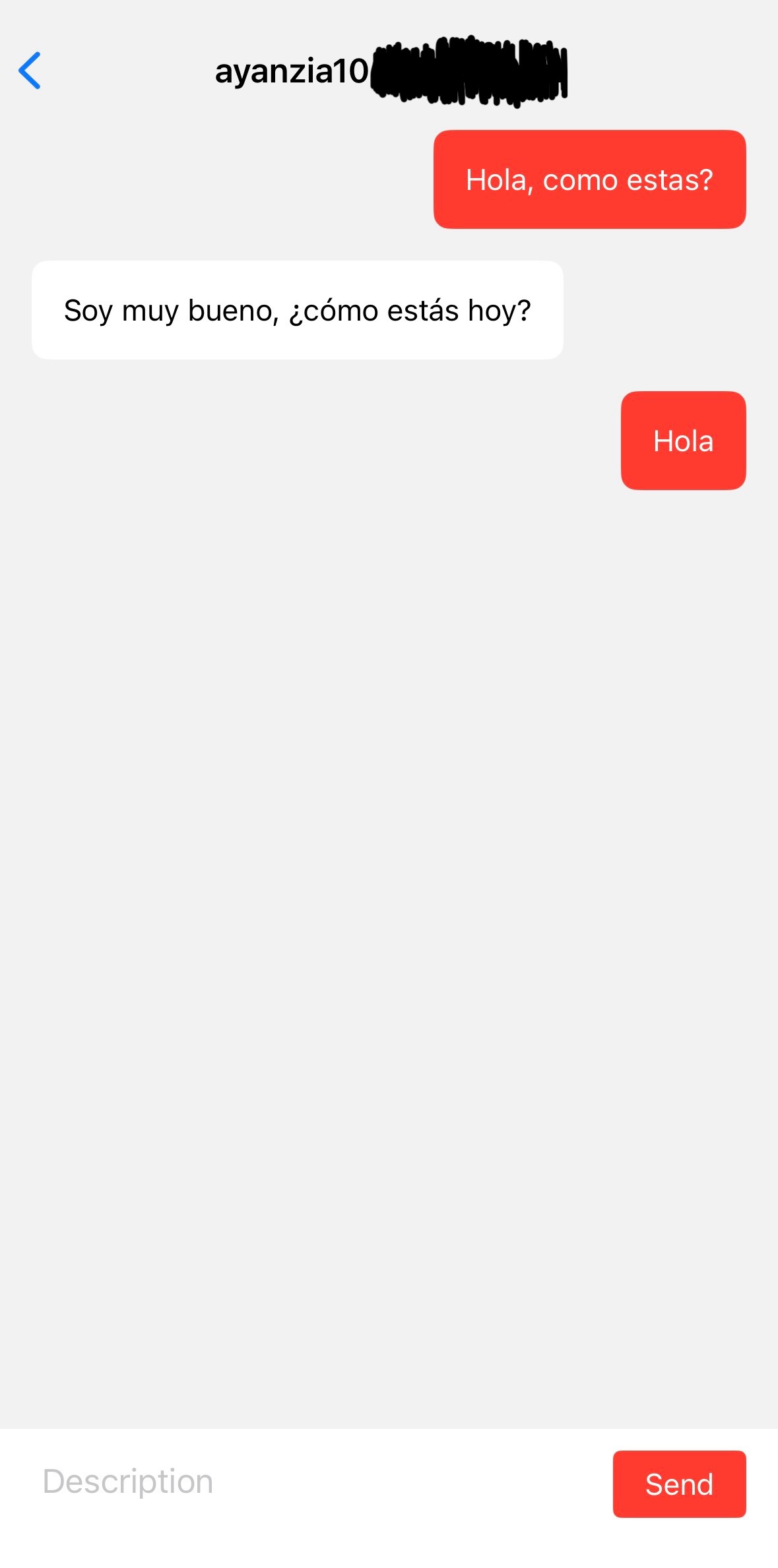 Messenger app demonstration